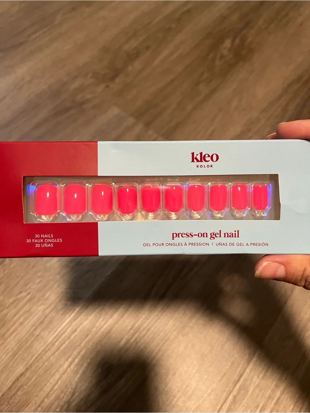 Kleo Kolor 5 Press on Gel Nails and 1 Pedicure Set Lot of 6